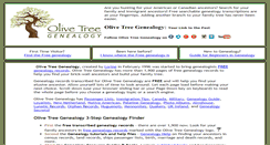 Desktop Screenshot of olivetreegenealogy.com